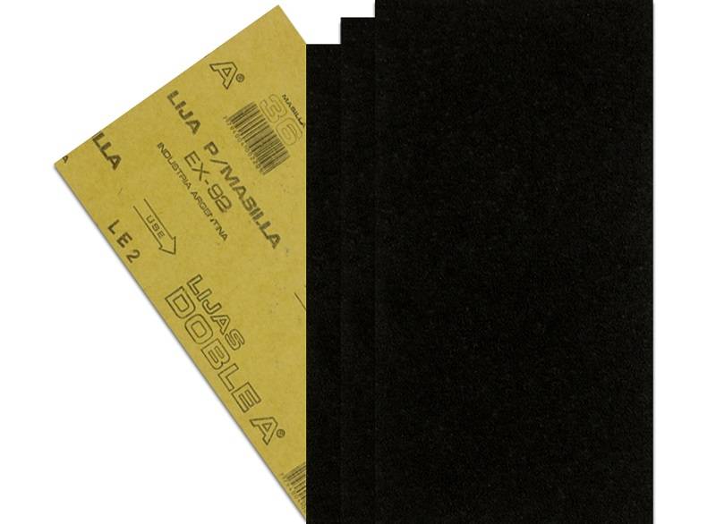 Lija Trozo para Masilla DOBLE A