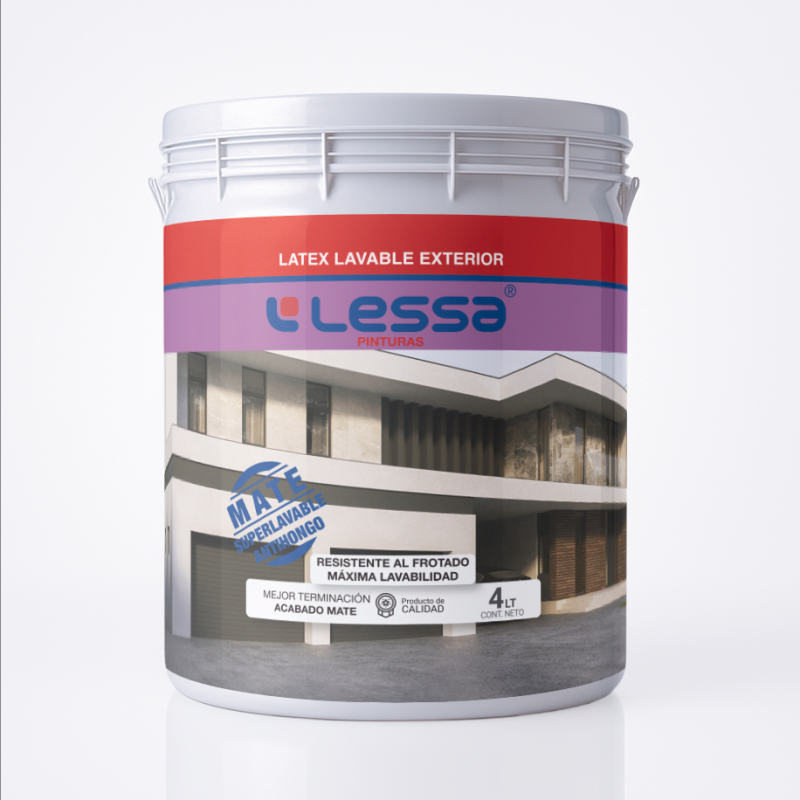 Lessa Lavable Exterior Blanco